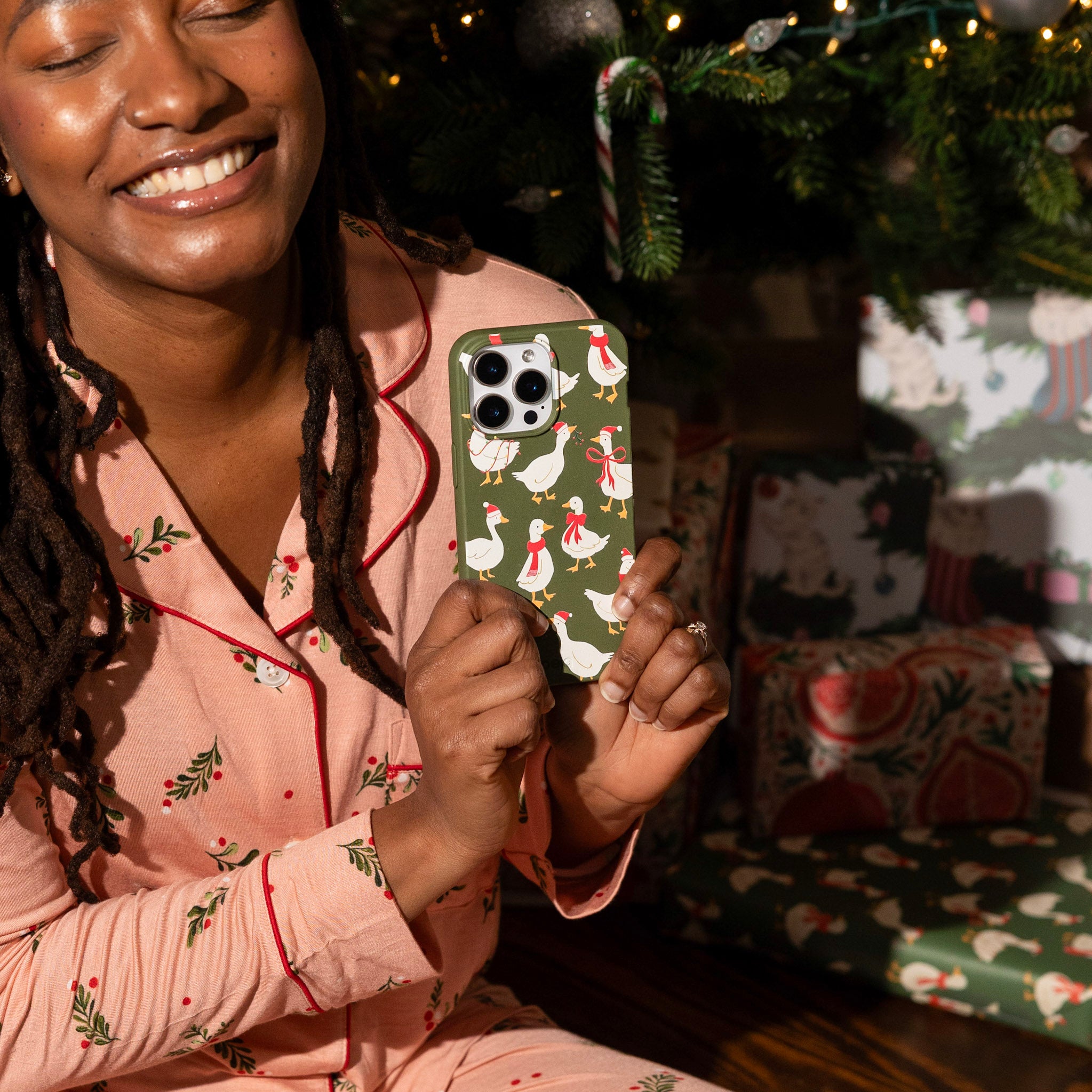 Forest Floor Duck the Halls iPhone 14 Plus Case - image 2