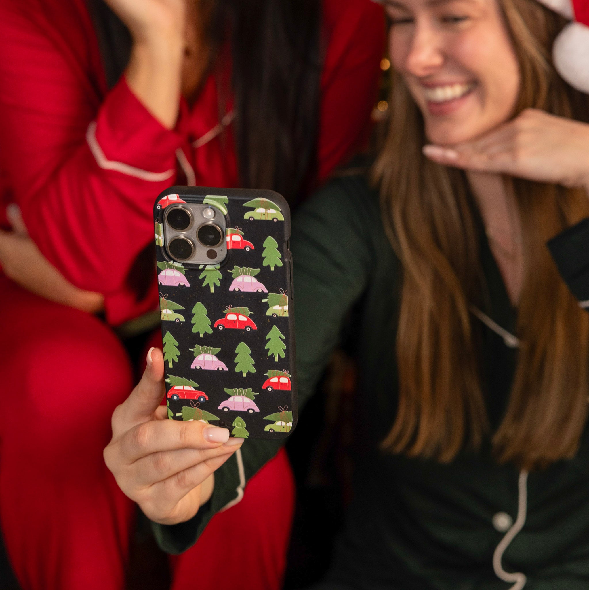 Black Holiday Caravan iPhone 14 Plus Case - image 3