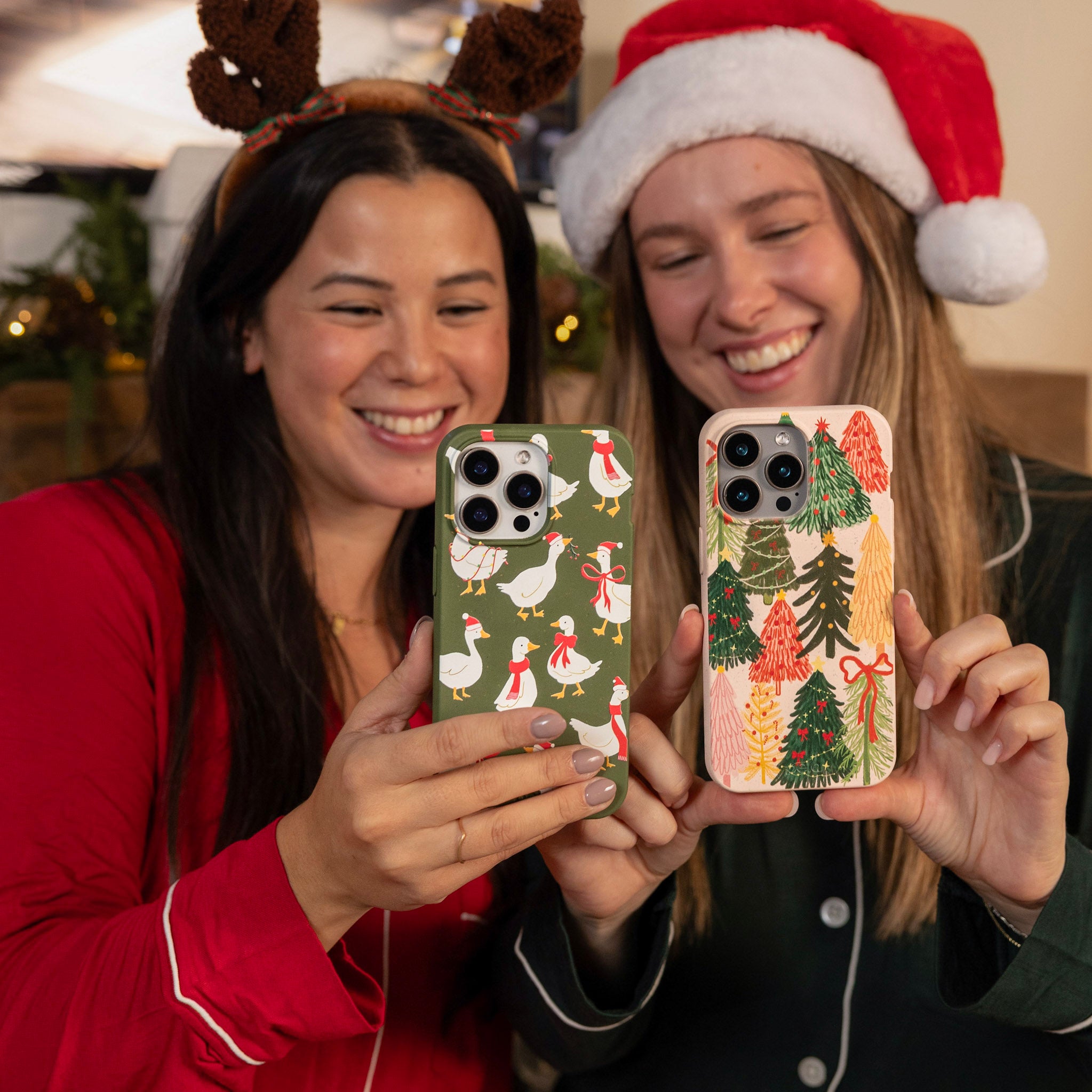 Seashell Festive Trees iPhone 14 Plus Case - image 3