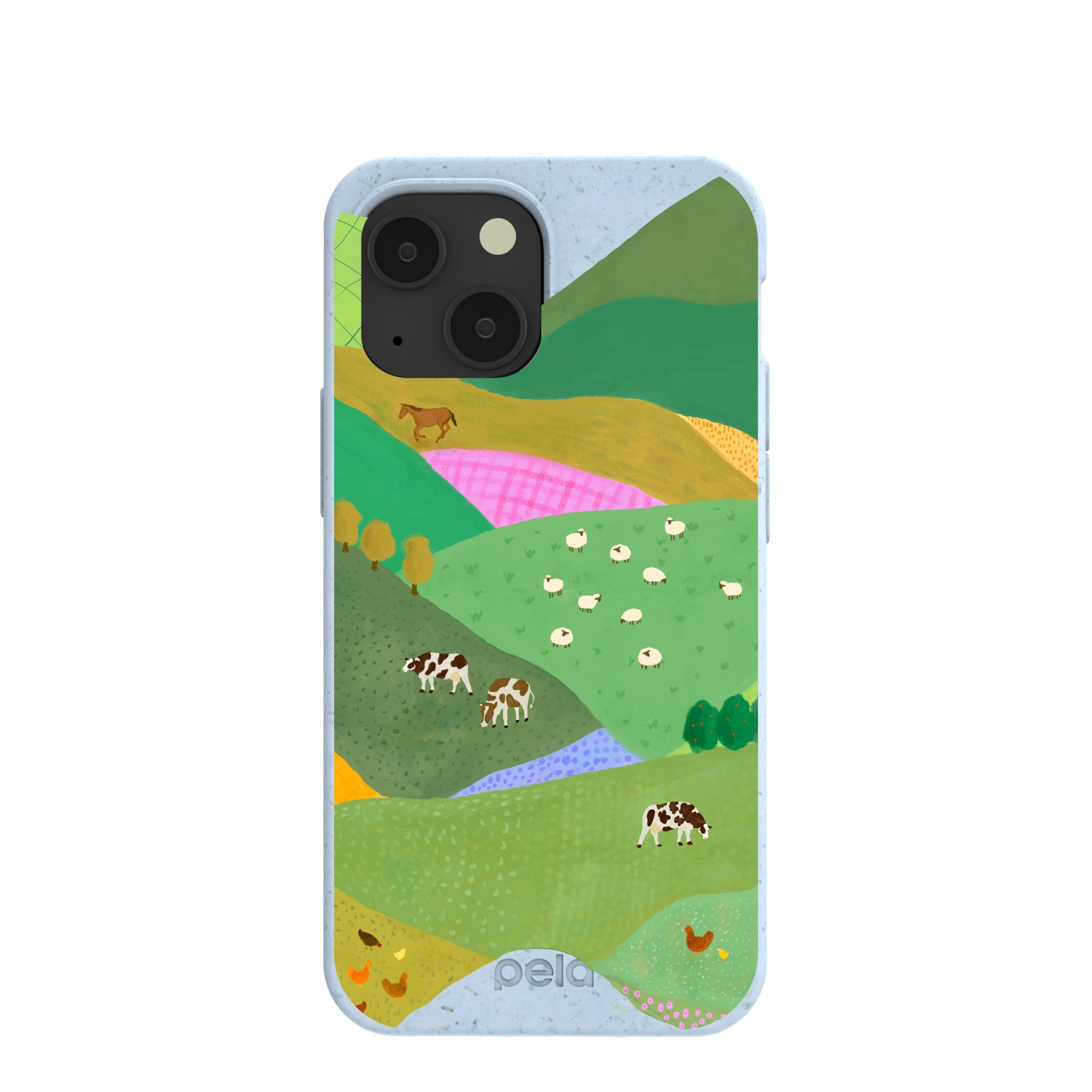 Powder Blue Farm Tales iPhone 13 Mini Case - image 1