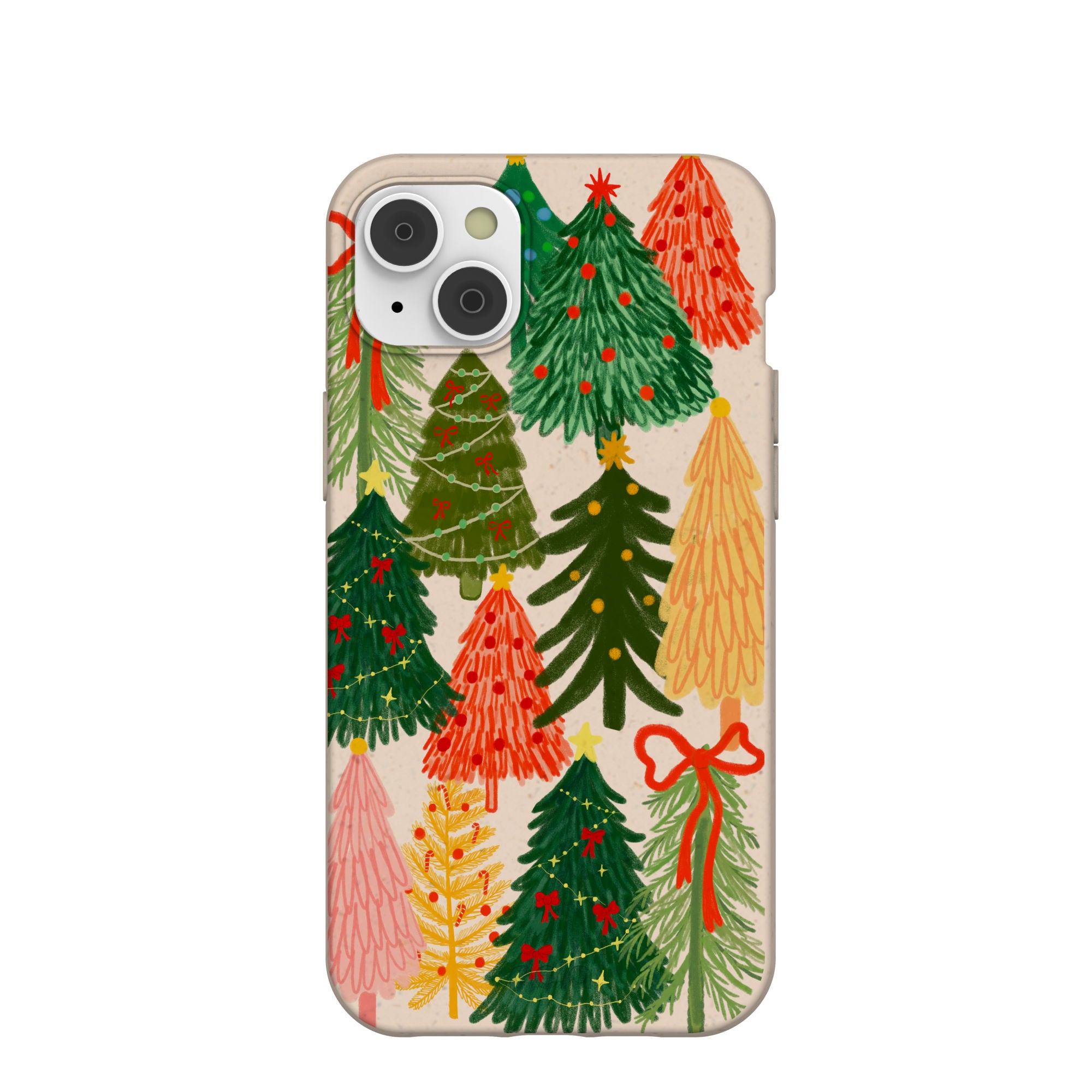 Seashell Festive Trees iPhone 14 Plus Case - image 1