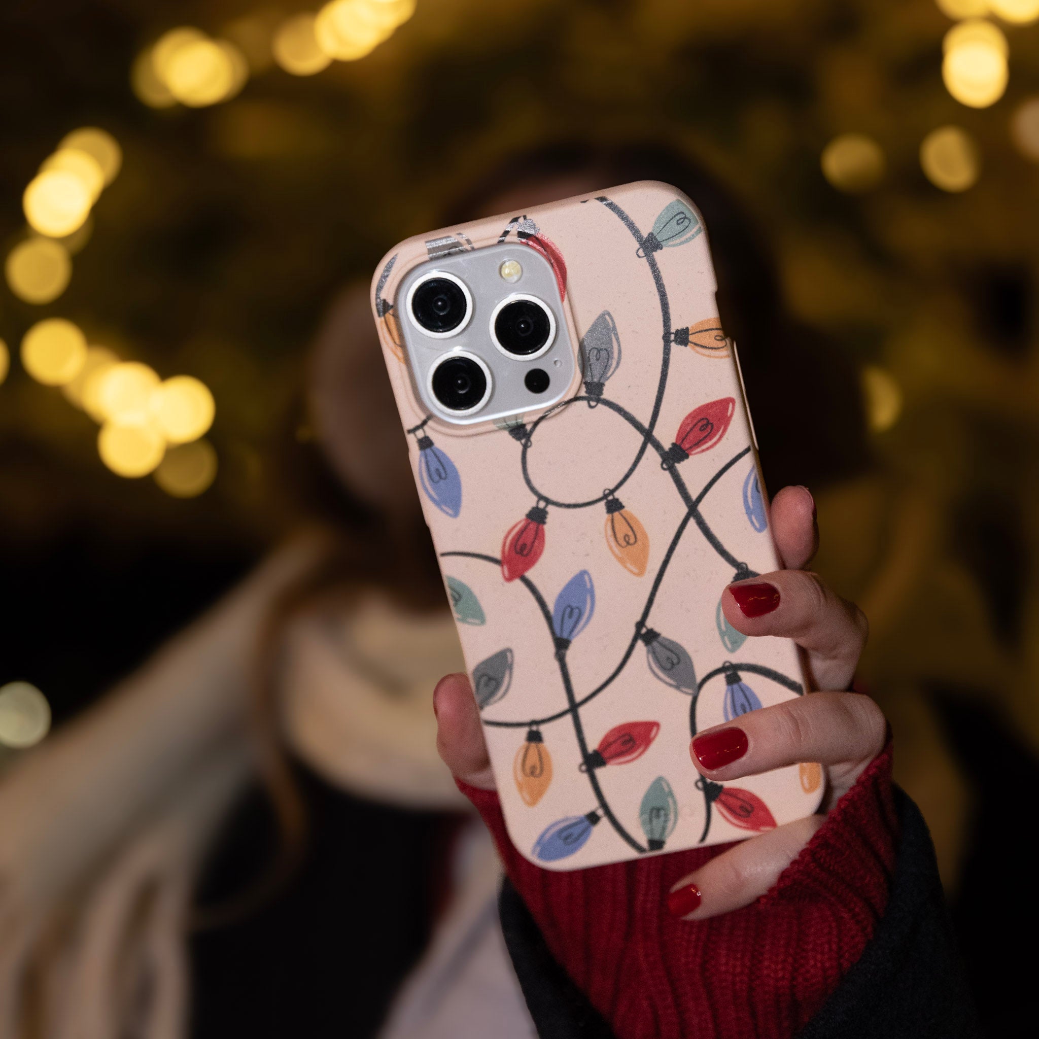 Seashell Holiday Lights iPhone XR Case - image 2