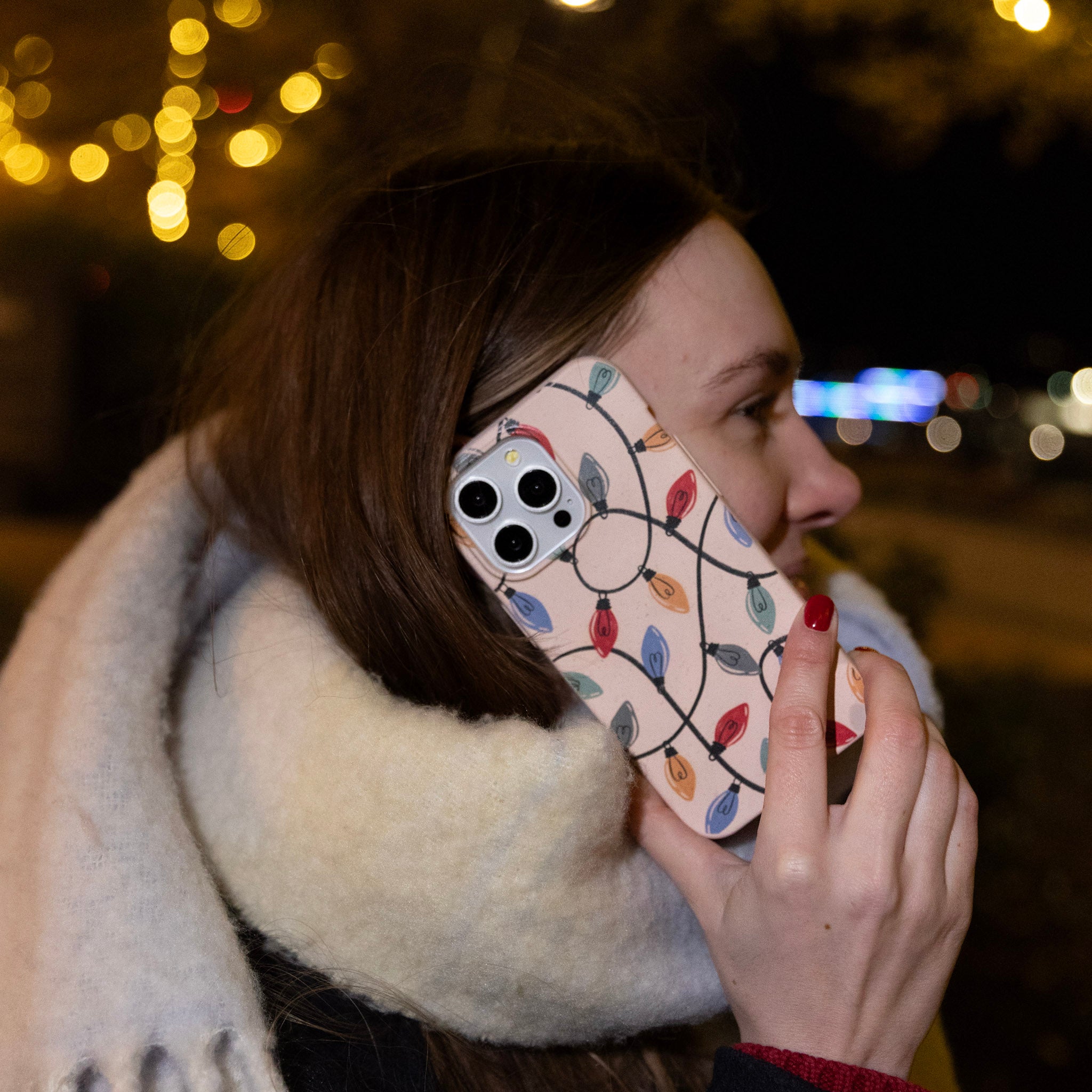 Seashell Holiday Lights iPhone XR Case - image 3