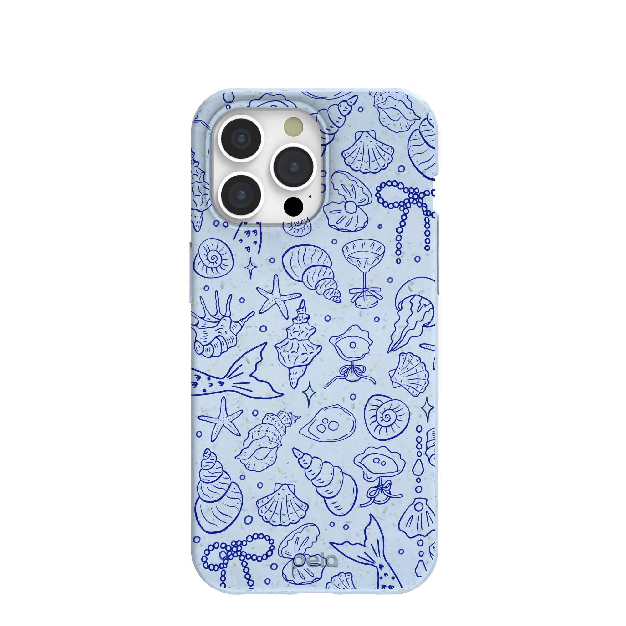 Powder Blue Ocean Charms iPhone 15 Pro Max Case - image 1