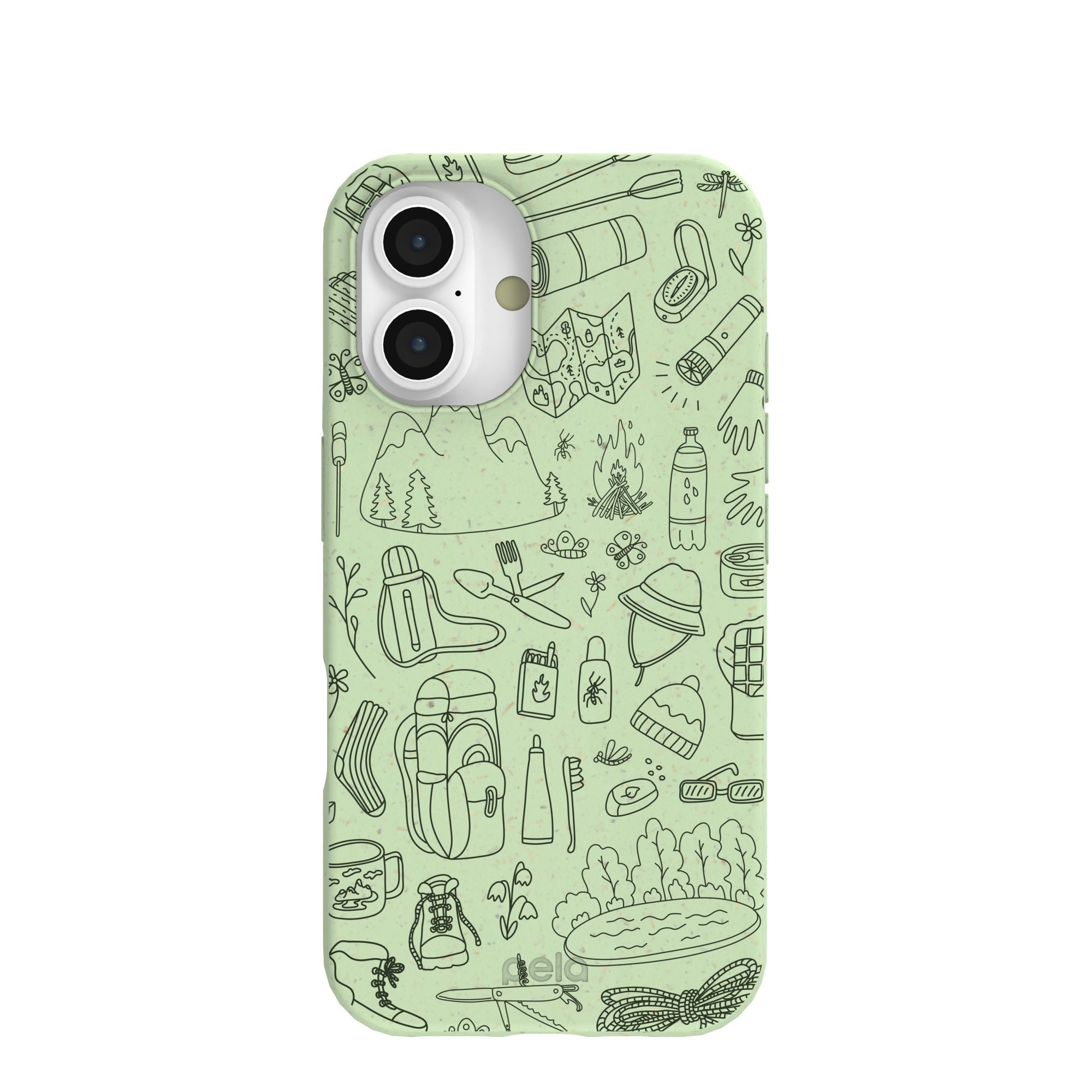 Sage Green Ready to Hike iPhone 16 Case
