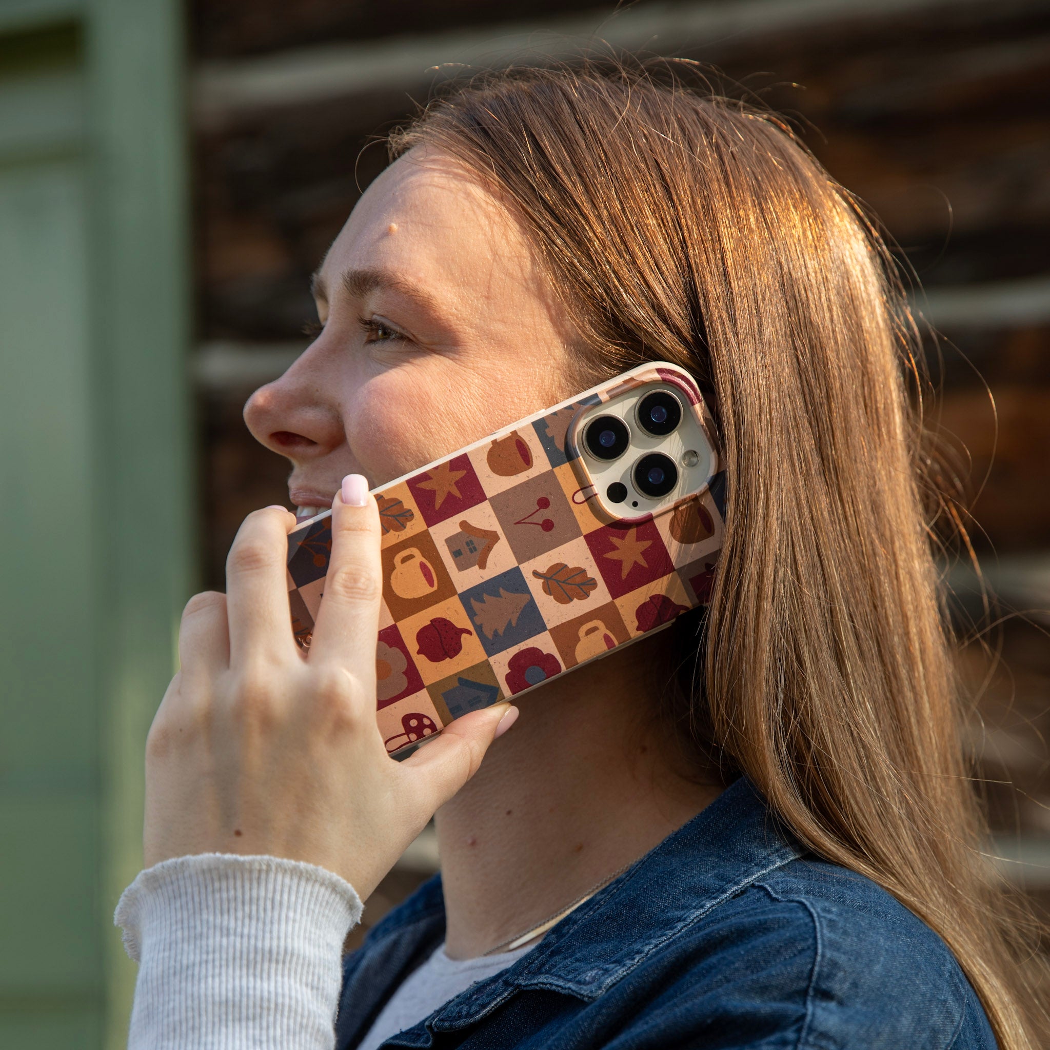 London Fog Rustic Grid iPhone 14 Plus Case - image 4