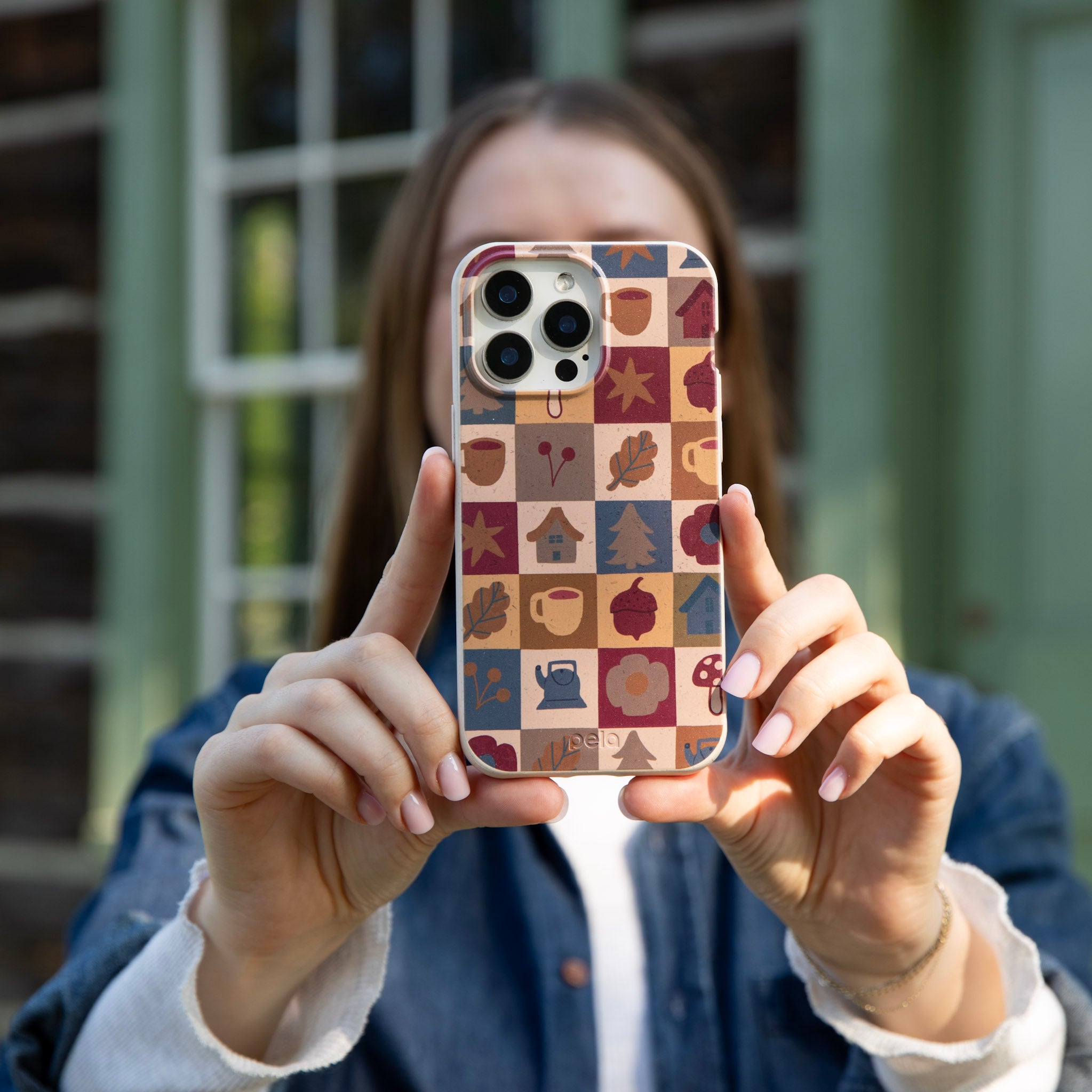 London Fog Rustic Grid iPhone 14 Plus Case - image 2