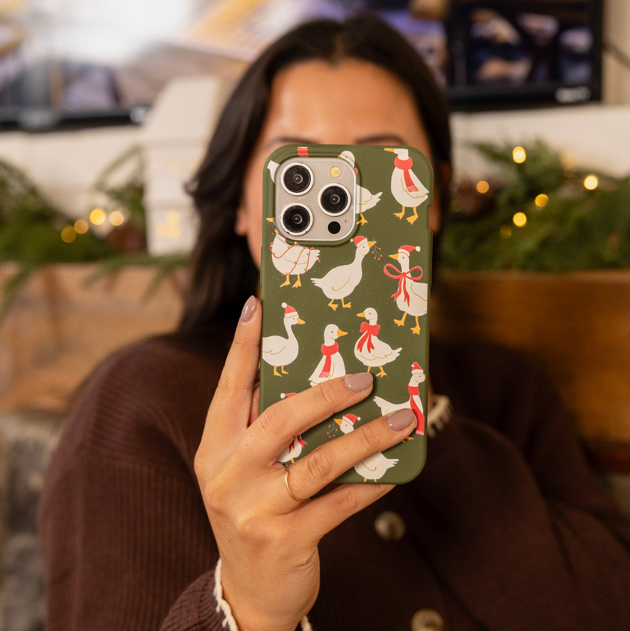 Forest Floor Duck the Halls iPhone 14 Plus Case - image 4