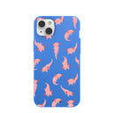 Electric Blue Axolotls iPhone 14 Plus Case