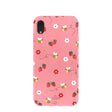 Bubblegum Pink Bees n Berries iPhone XR Case