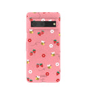 Bubblegum Pink Bees n Berries Google Pixel 7 Case