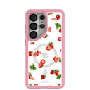 Clear Berry Pink Samsung Galaxy S26 Ultra Case With Petal Pink Ridge (Magnetic Charging included)