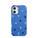 Electric Blue Black and Blue iPhone 16 Case