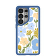 Clear Blossom Trail Samsung Galaxy S26 Ultra Case With True Blue Ridge (Magnetic Charging included)