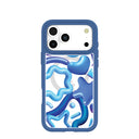 Clear Blue Chrome iPhone 17 Pro Max Case With True Blue Ridge (MagSafe included)