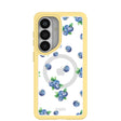 Clear Blueberry Pop Samsung Galaxy S26 Case With Sunbeam Ridge (Magnetic Charging included)
