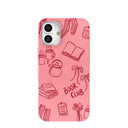 Bubblegum Pink Book Club iPhone 16 Plus Case