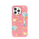 Bubblegum Pink Budgie Daydream iPhone 14 Pro Case
