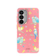 Bubblegum Pink Budgie Daydream Samsung Galaxy S26 Case