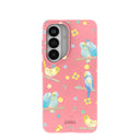 Bubblegum Pink Budgie Daydream Samsung Galaxy S26 Case