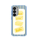 Electric Blue Butter Bars Samsung Galaxy S26 Case