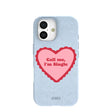 Powder Blue Call Me iPhone 17 Case