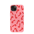 Bubblegum Pink Candy Cane Chaos iPhone 13 Case