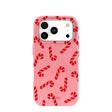 Bubblegum Pink Candy Cane Chaos iPhone 17 Pro Case