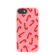 Bubblegum Pink Candy Cane Chaos iPhone 6/6s/7/8/SE Case