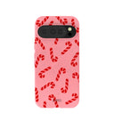 Bubblegum Pink Candy Cane Chaos Google Pixel 10/10 Pro Case
