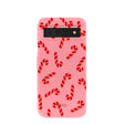 Bubblegum Pink Candy Cane Chaos Google Pixel 8a Case