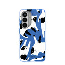 Electric Blue Cat Cow Samsung Galaxy S26 Case