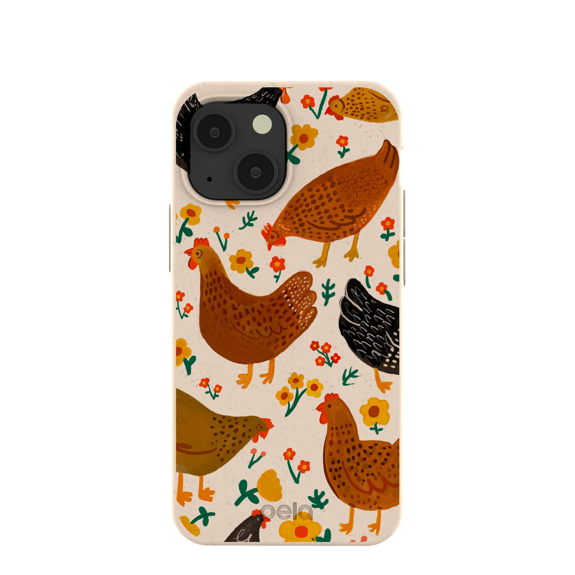 Seashell Chicken Garden iPhone 13 Mini Case Pela Case