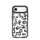 Clear Chrome Doodles iPhone Air Case With Noir Ridge (MagSafe included)