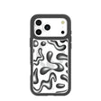 Clear Chrome Doodles iPhone 17 Pro Max Case With Noir Ridge (MagSafe included)