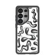 Clear Chrome Doodles Samsung Galaxy S26 Ultra Case With Noir Ridge (Magnetic Charging included)