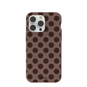 Chocolate Brown Cocoa Sprinkle iPhone 14 Pro Max Case