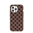 Chocolate Brown Cocoa Sprinkle iPhone 14 Pro Case