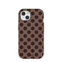 Chocolate Brown Cocoa Sprinkle iPhone 15 Case