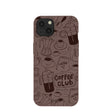 Chocolate Brown Coffee Club iPhone 13 Case