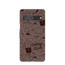 Chocolate Brown Coffee Club Google Pixel 7 Case