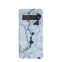 Powder Blue Contour Lines Google Pixel 7 Pro Case