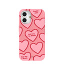 Bubblegum Pink Cupid Who iPhone 16 Case