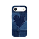 Powder Blue Denim Heart iPhone Air Case