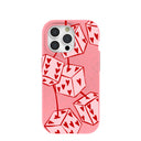 Bubblegum Pink Dicey Cherries iPhone 15 Pro Case
