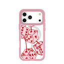 Clear Dicey Cherries iPhone 17 Pro Max Case With Petal Pink Ridge (MagSafe included)