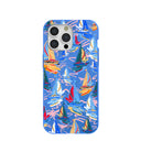 Electric Blue Dockside Dreams iPhone 15 Pro Max Case