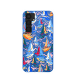 Electric Blue Dockside Dreams Samsung Galaxy S25+(Plus) Case