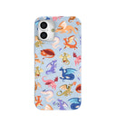 Powder Blue Dragon Cuties iPhone 16 Plus Case