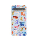 Powder Blue Dragon Cuties Google Pixel 6a Case
